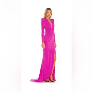 Farrah Gown X Revolve in Fuschia